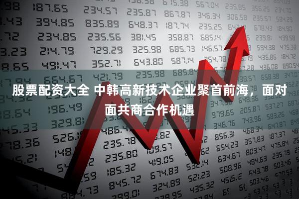 股票配资大全 中韩高新技术企业聚首前海，面对面共商合作机遇
